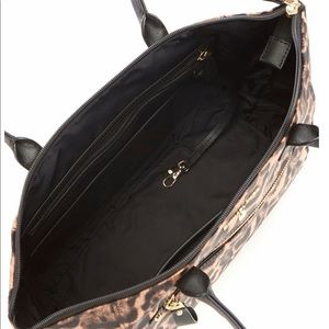 kelsey medium leopard nylon tote